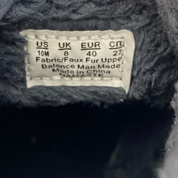 RYKA Faux Fur Slip On Wedge Ankle Boots Namaste Blue Size 10M - Picture 13 of 13